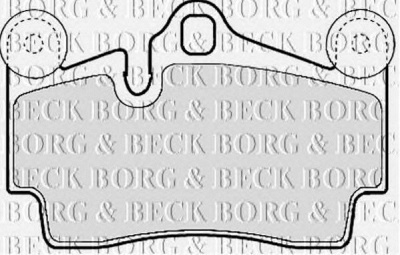 BORG & BECK bbp1972 -  Комплект тормозных колодок, дисковый тормоз